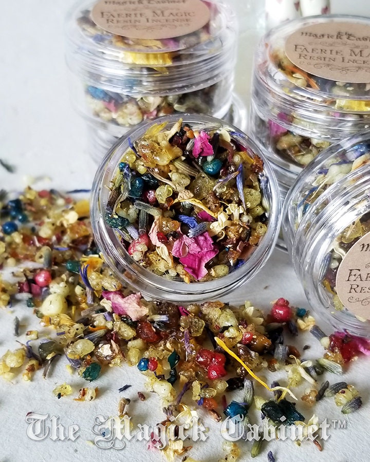 Faerie Magic Resin Incense: Flower Petals, Palo Santo (Sample Size)