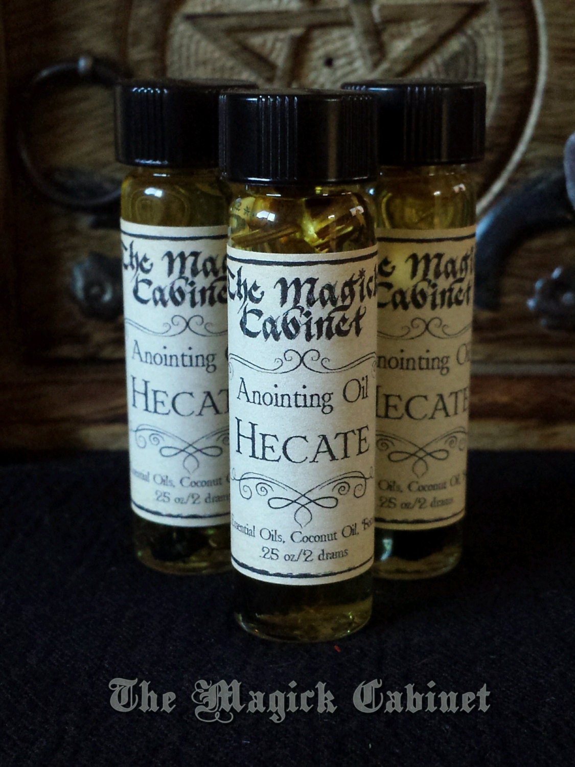 Hecate Anointing Oil: Mugwort & Black Tourmaline Infusion