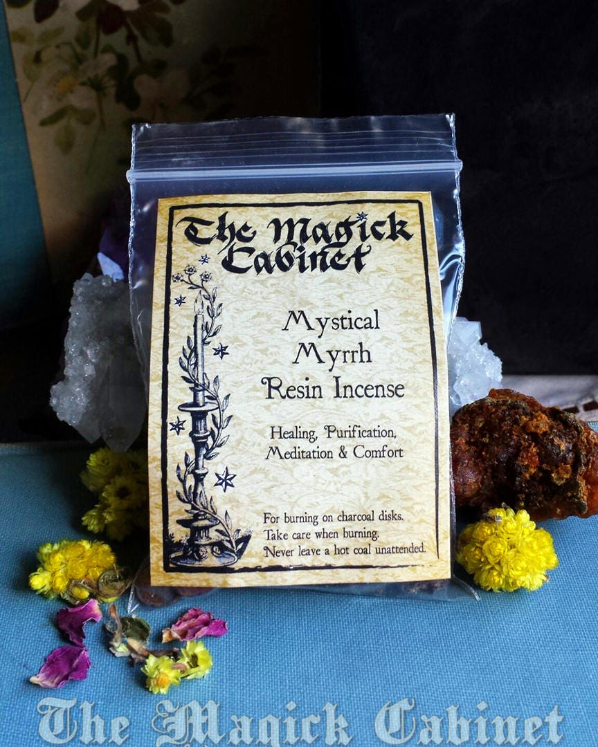 Mystical Myrrh Resin Incense: Sweet, Woody Scent - 1 oz