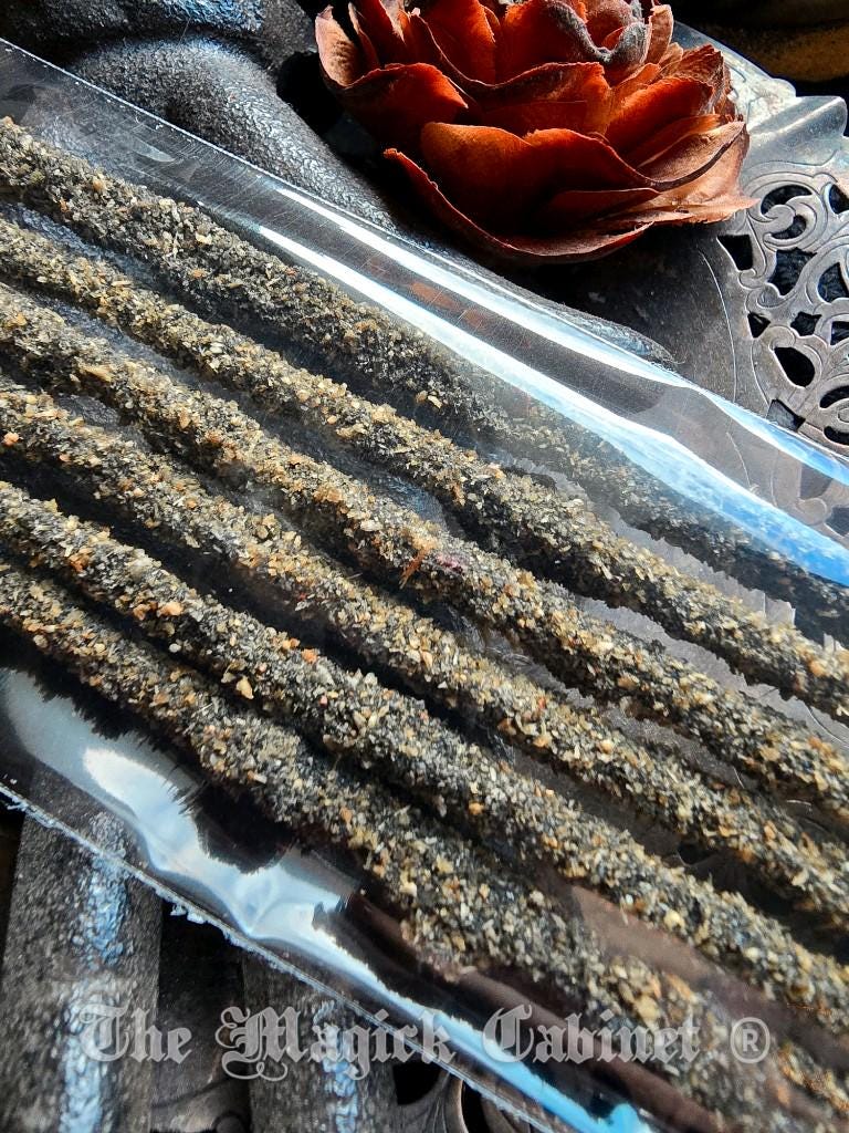 Black Copal Resin Incense Sticks (6 stick pack) For Clearing Negativity and High Magic