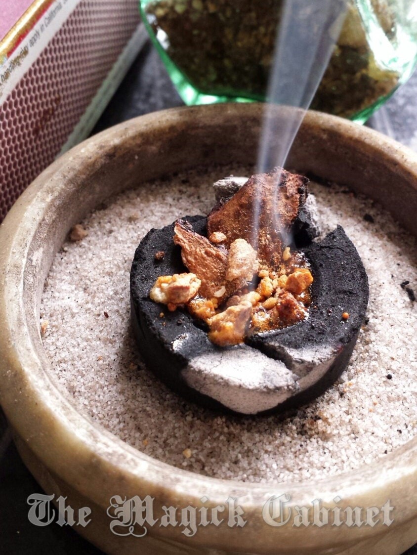 Sacred Space Resin Incense Blend: Lemon Floral, Witchcraft Wicca Supply (Sample Size)