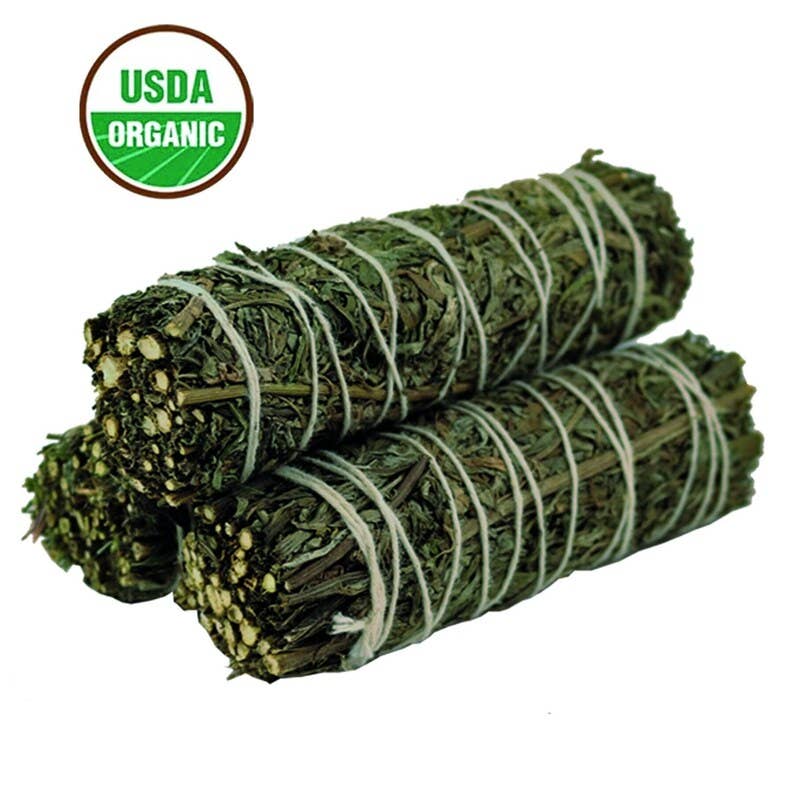 Mugwort Sage Organic Smudge Stick (4 in.)