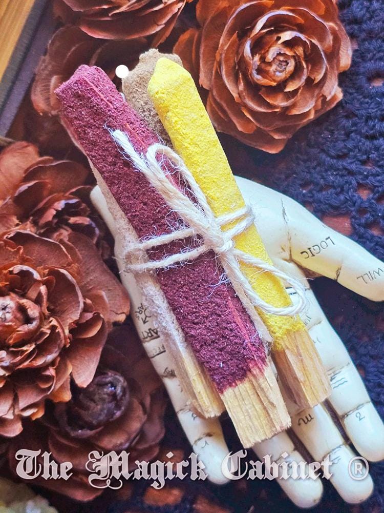 Hand Dipped Palo Santo Incense Sticks with Frankincense, Myrrh, Copal and Dragons Blood Resin
