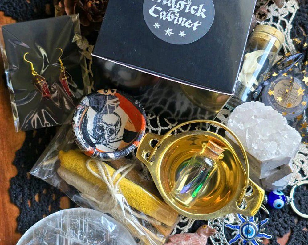 Halloween Witchcraft Mystery Box: Samhain Gifts, Ghosts, Crystals or Jewelry